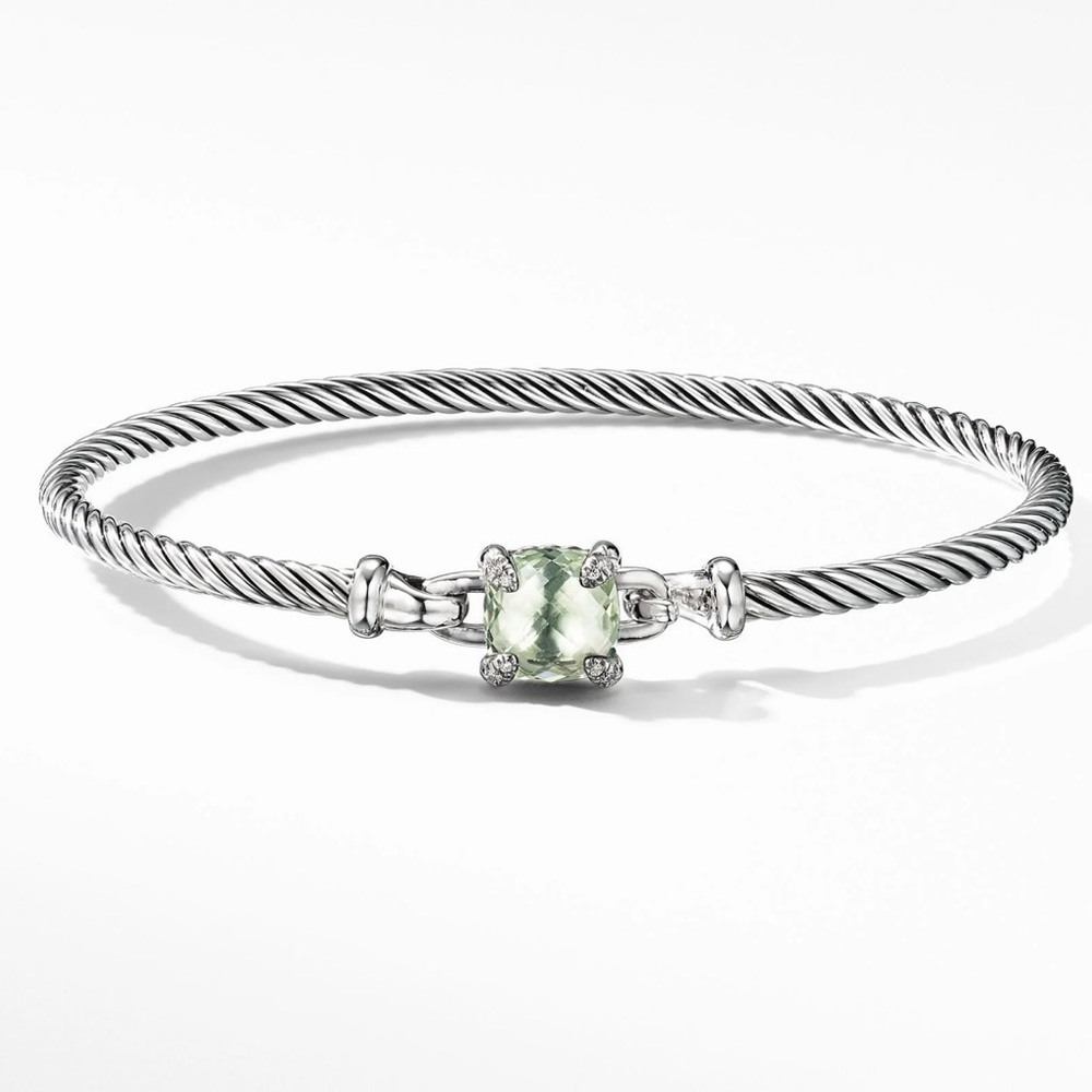 David Yurman Prasiolite & Diamond Chatelaine® Bangle Bracelet